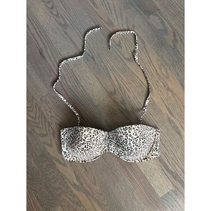 Victoria's Secret Tan Leopard Print Bikini Top